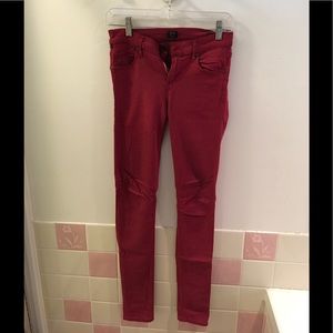 Citizens of Humanity Red Skinny Jeans